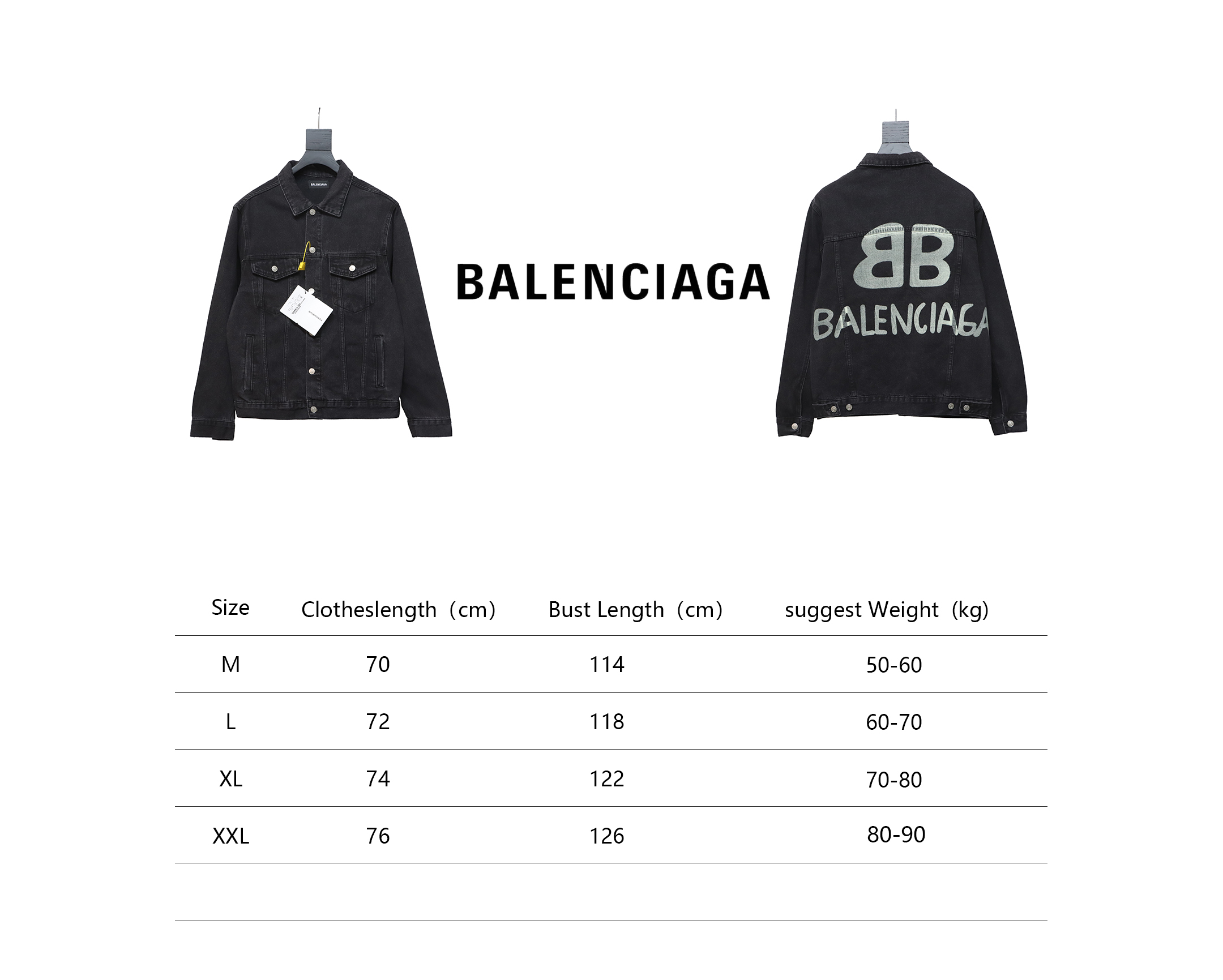 Balenciaga 24SS Double B Graffiti White Ink Splash Denim Jacket
