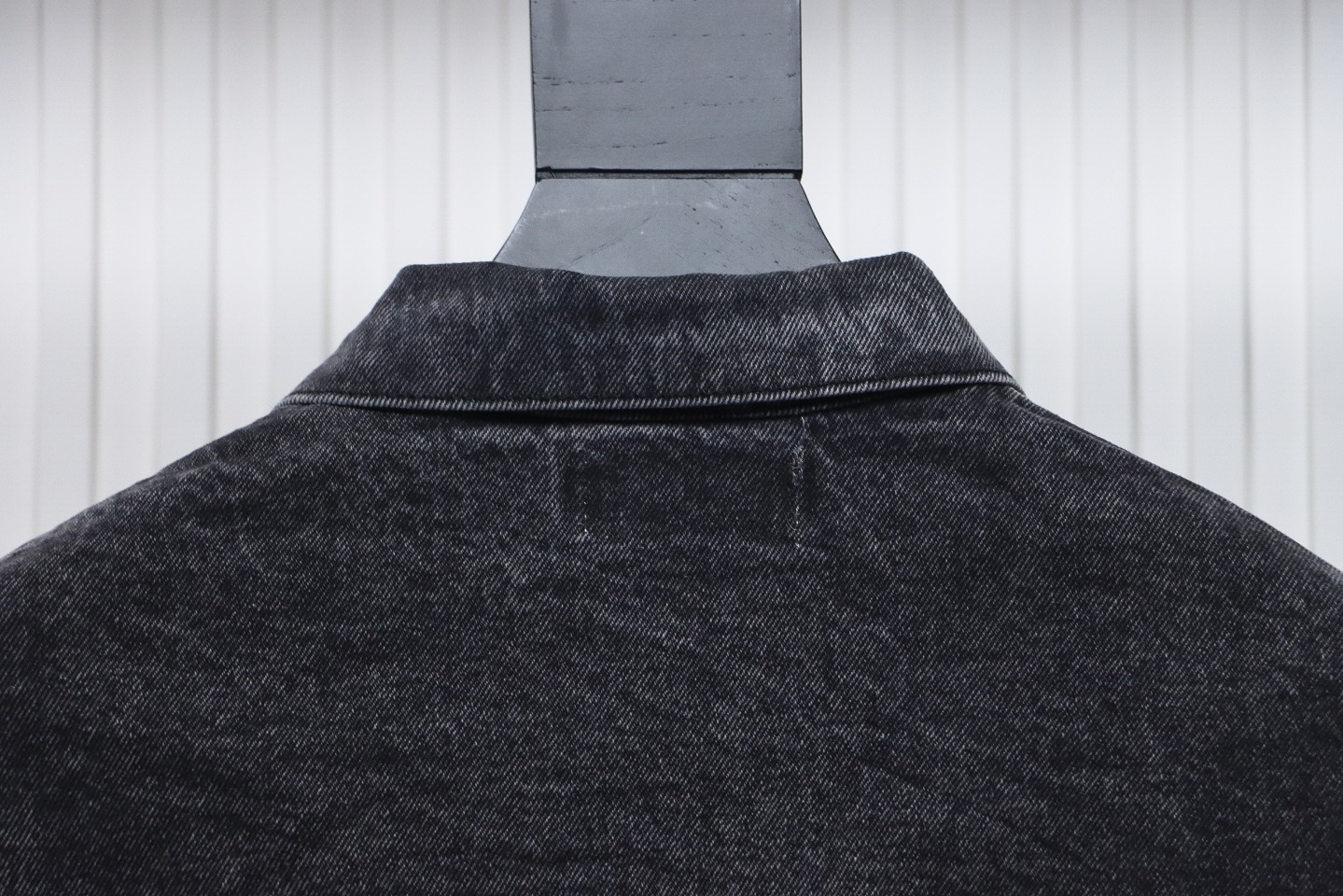 Balenciaga 24ss Letter Hot Rhinestone Washed Denim Jacket