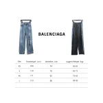 Balenciaga 24ss Patchwork Black Floral Grey Denim Trousers