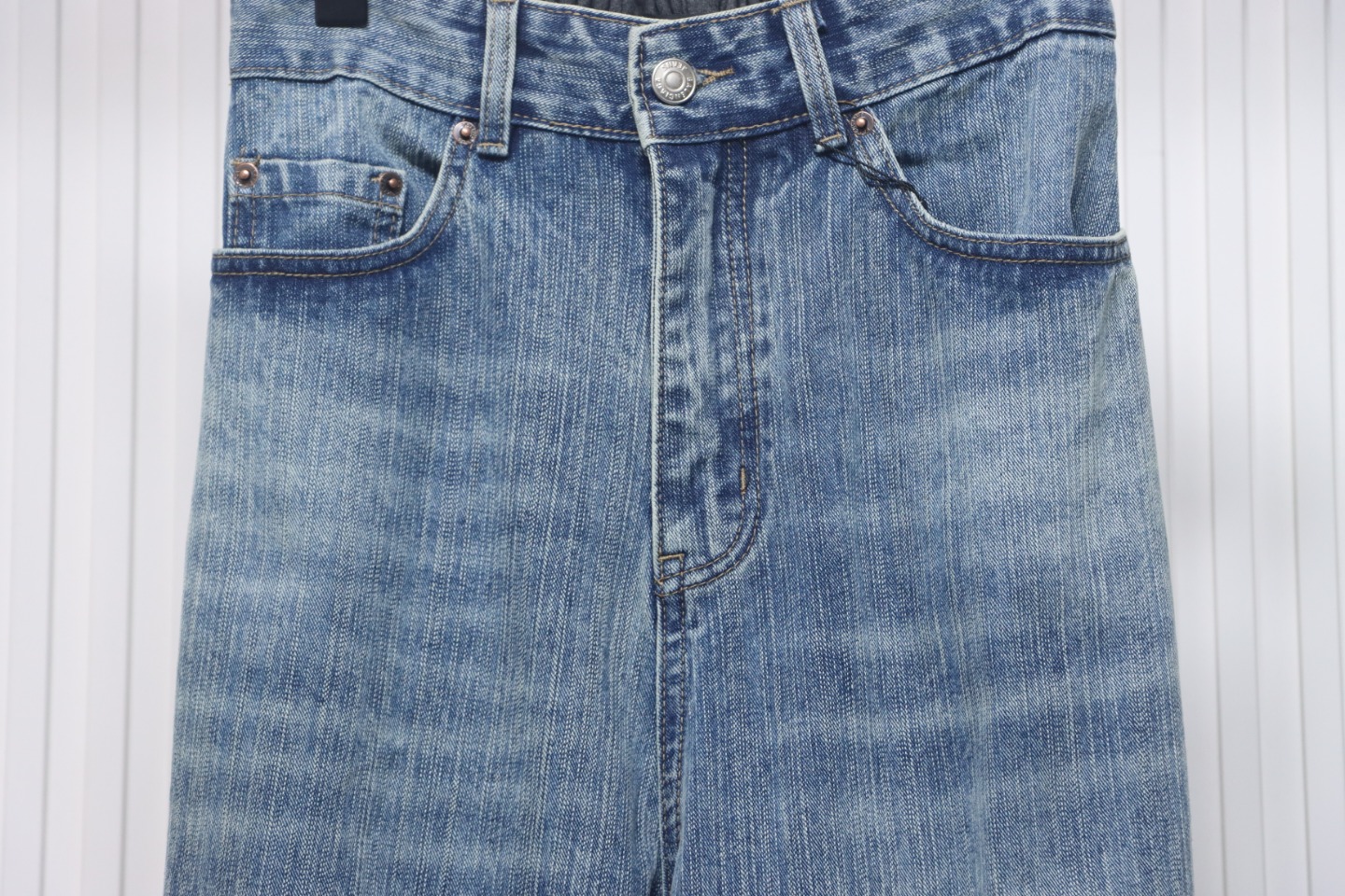 Balenciaga 24ss Patchwork Black Floral Grey Denim Trousers