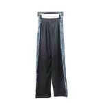 Balenciaga 24ss Patchwork Black Floral Grey Denim Trousers
