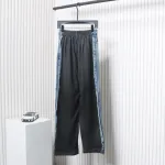 Balenciaga 24ss Patchwork Black Floral Grey Denim Trousers