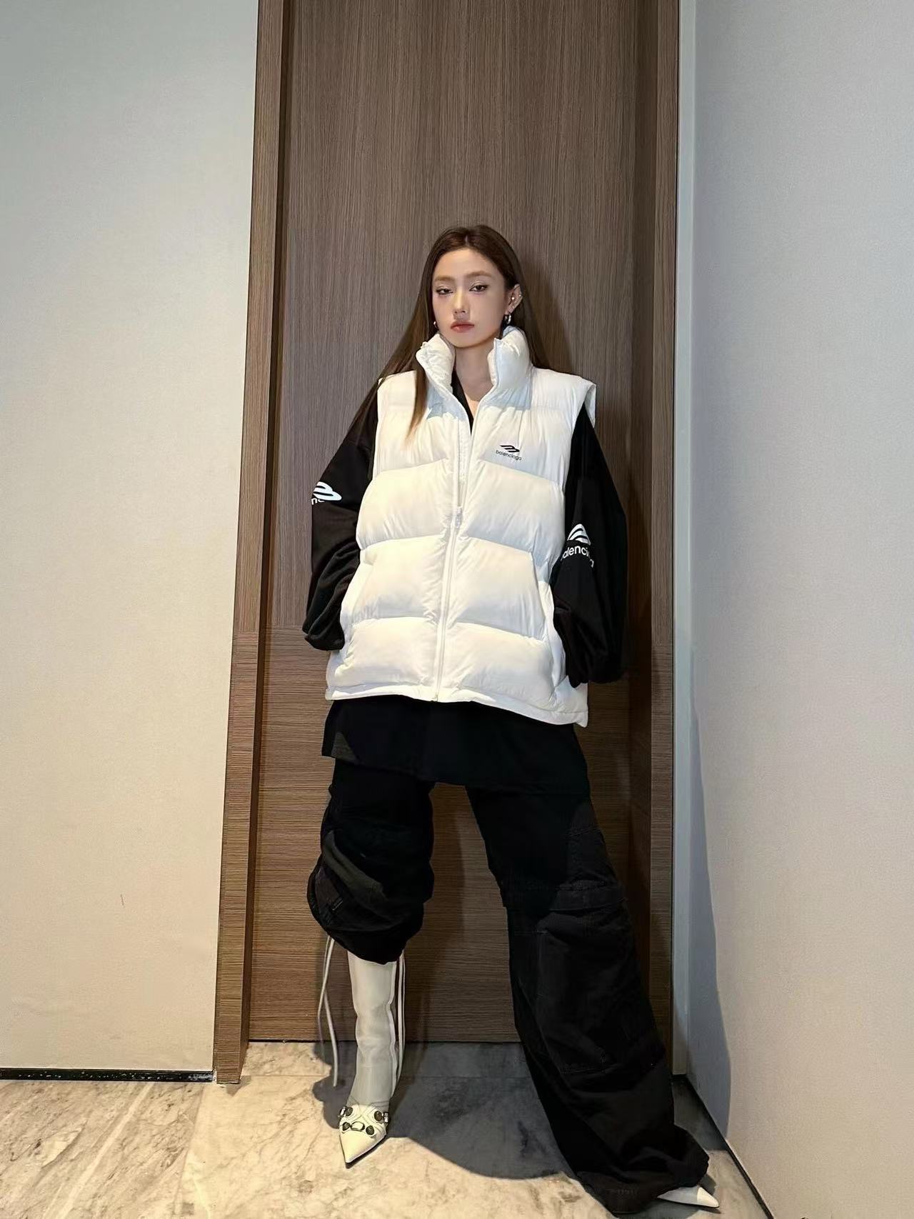 Balenciaga 3B Ski Down Vest White