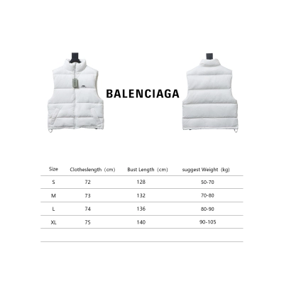 Balenciaga 3B Ski Down Vest White 02
