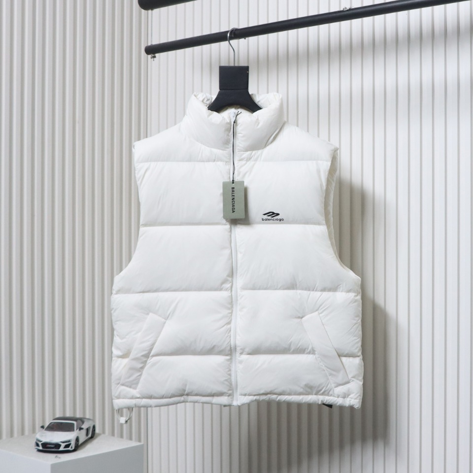 Balenciaga 3B Ski Down Vest White