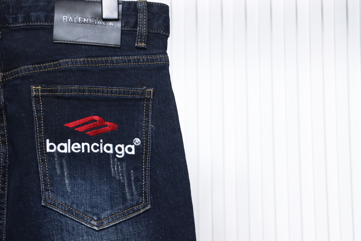 Balenciaga 3M Embroidered Logo Jeans