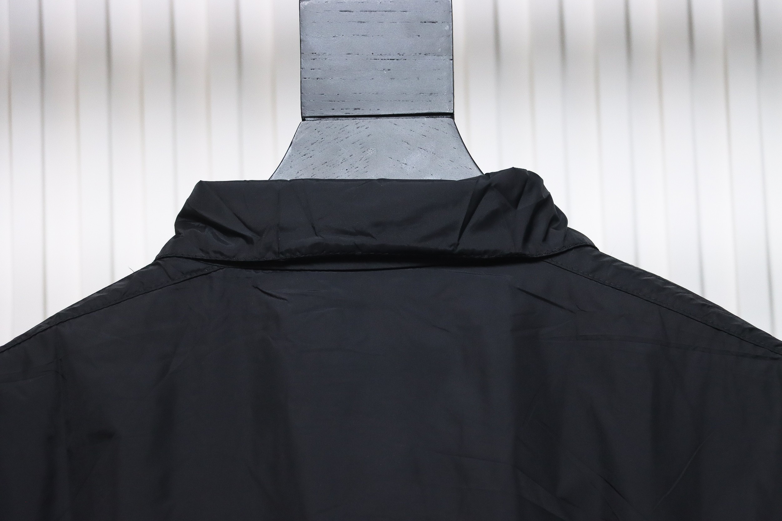 Balenciaga 57 Black And Blue Patchwork Slogan Jacket