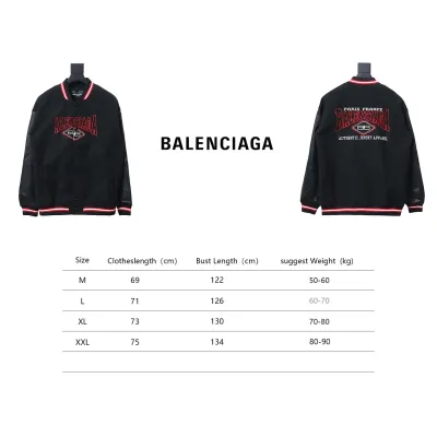 Balenciaga Alphabet Lock Embroidery Baseball Jacket 02