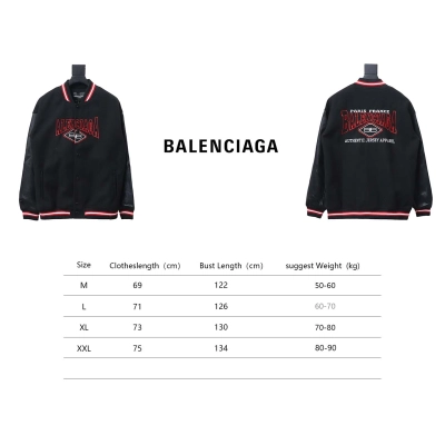 Balenciaga Alphabet Lock Embroidery Baseball Jacket 02