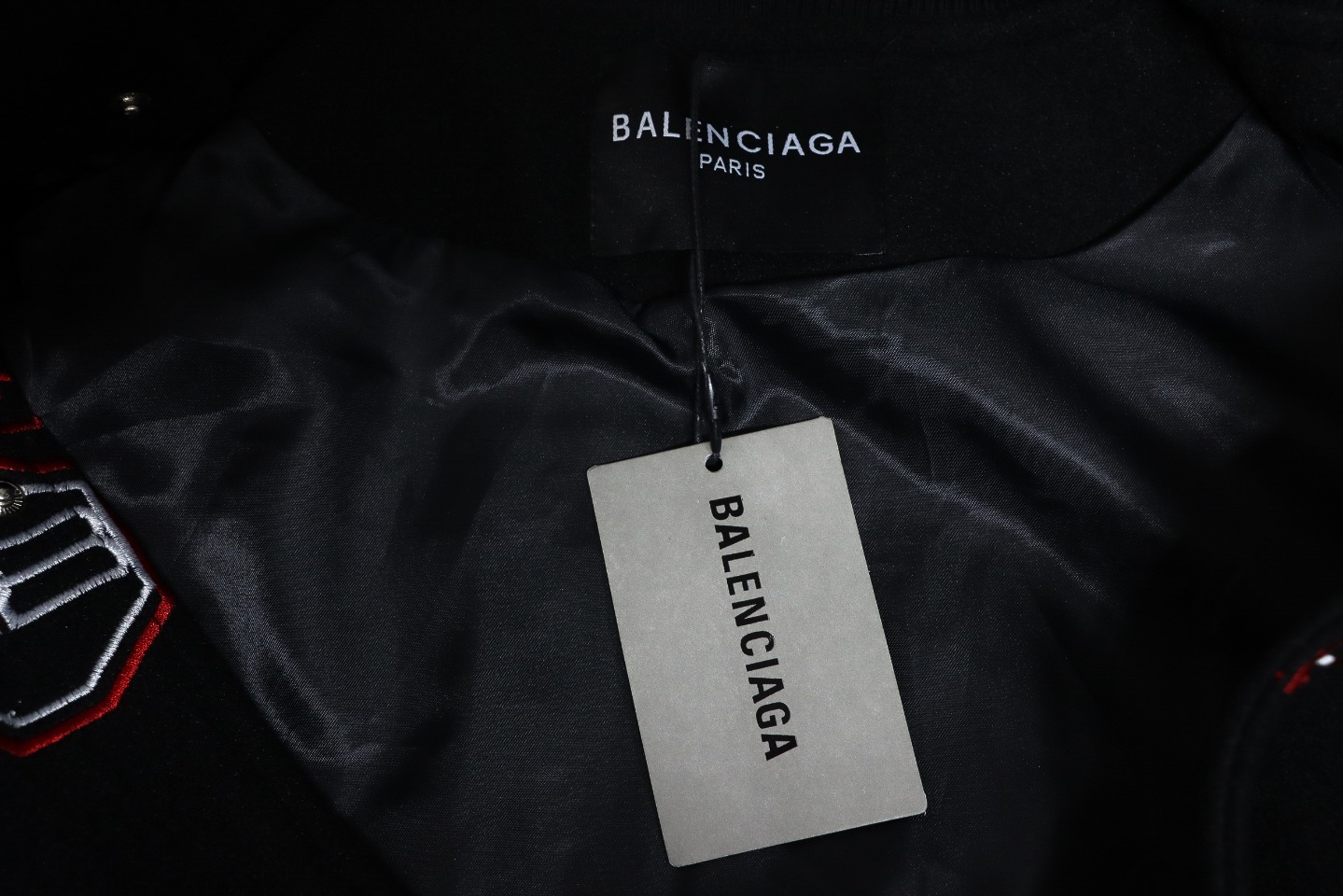 Balenciaga Alphabet Lock Embroidery Baseball Jacket