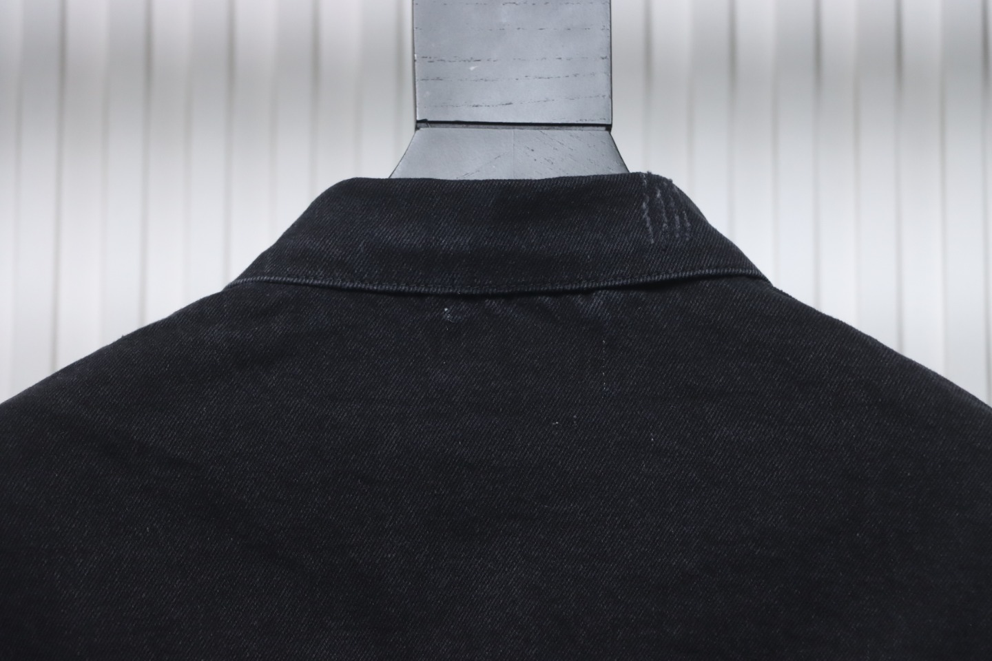 Balenciaga Back Full Of Logo Print Denim Jacket