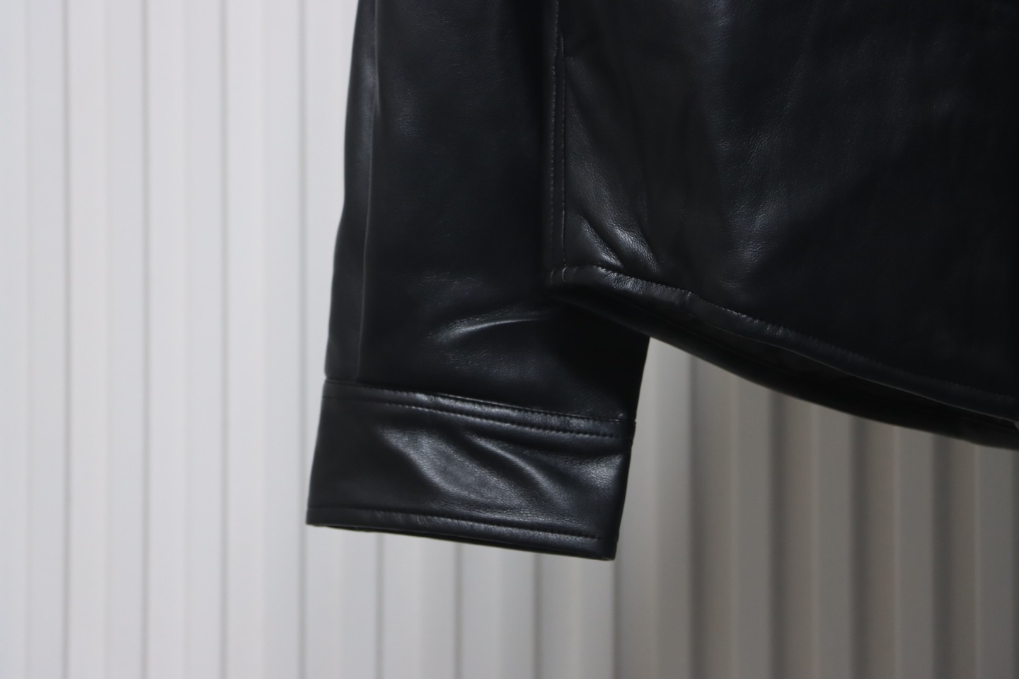 Balenciaga BLCG 22FW Embroidered Leather Shirt Jacket