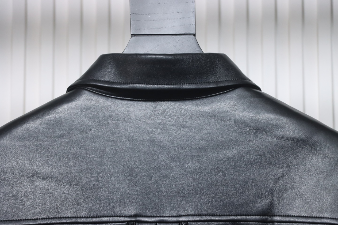 Balenciaga BLCG 22FW Embroidered Leather Shirt Jacket