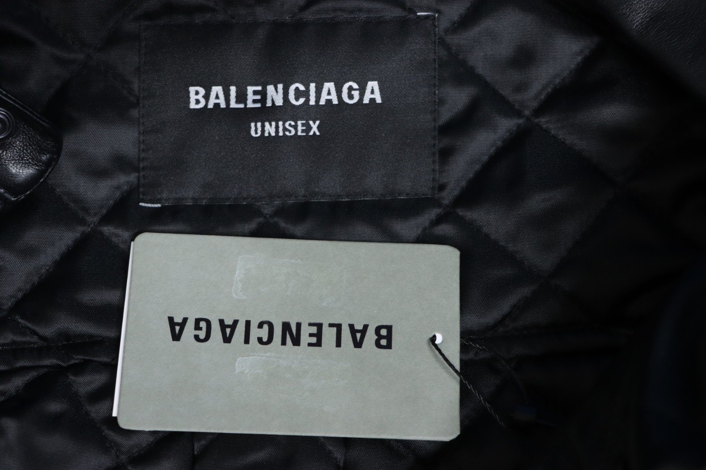 Balenciaga BLCG 22FW Embroidered Leather Shirt Jacket