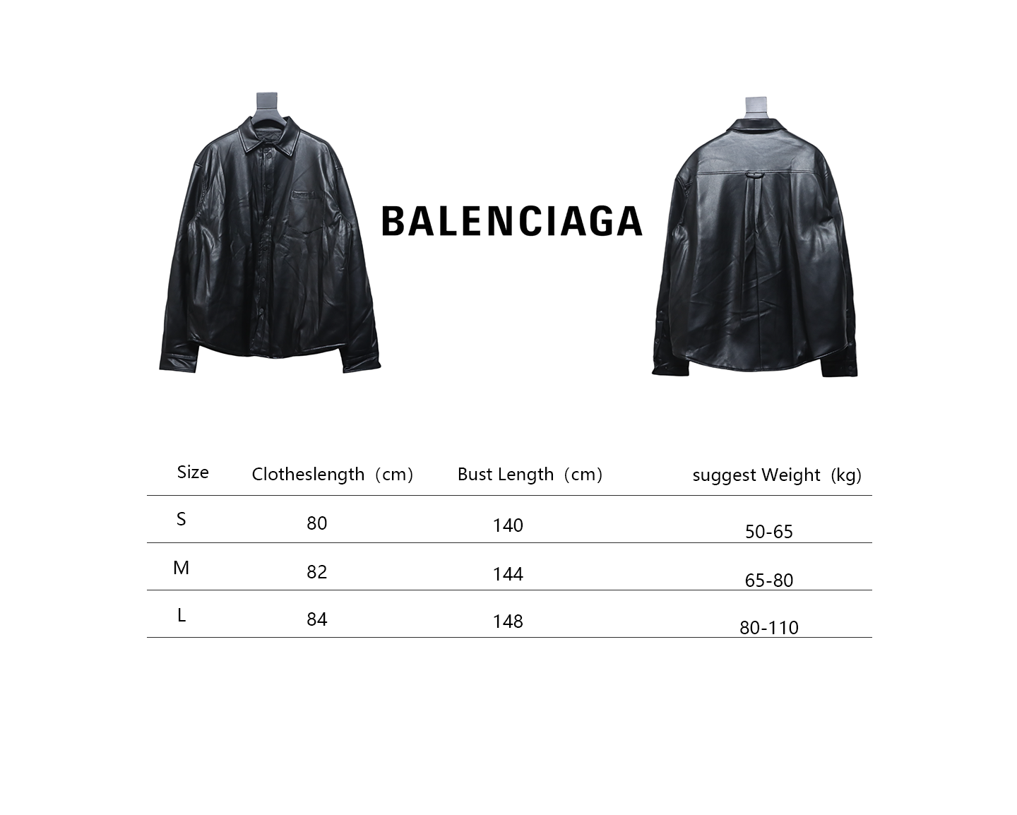 Balenciaga BLCG 22FW Embroidered Leather Shirt Jacket