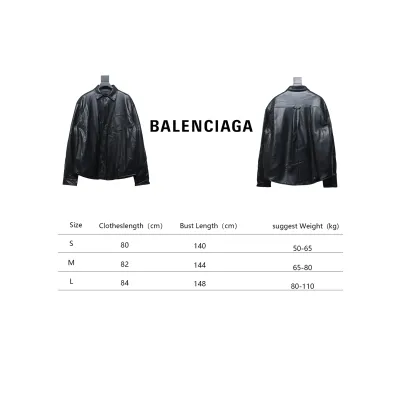 Balenciaga BLCG 22FW Embroidered Leather Shirt Jacket 02