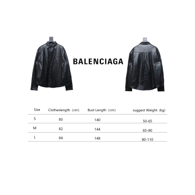 Balenciaga BLCG 22FW Embroidered Leather Shirt Jacket 02