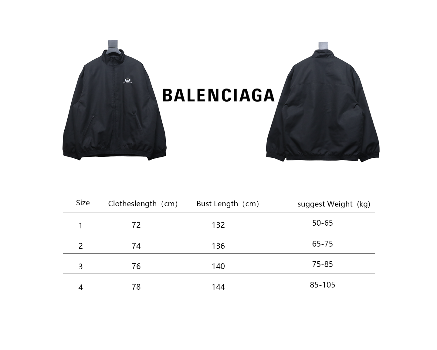 Balenciaga BLCG Cocoon Kick Double Ring Padded Zipper Jacket