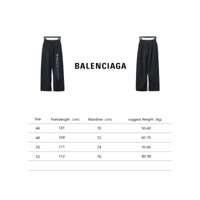Balenciaga Blurred Letter Print Tracksuit Trousers 02