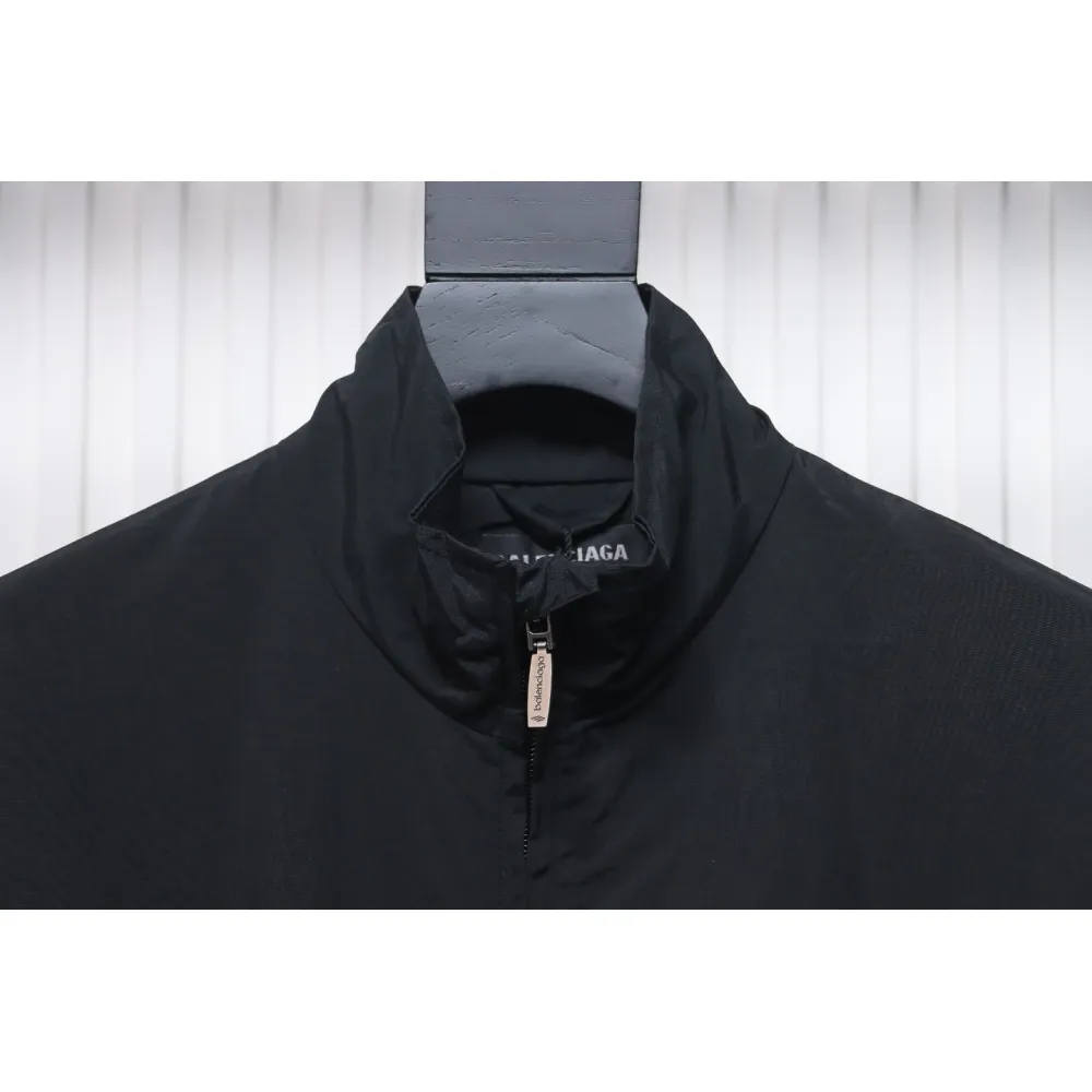 Balenciaga Blurred Lettering Print Tracksuit Jacket