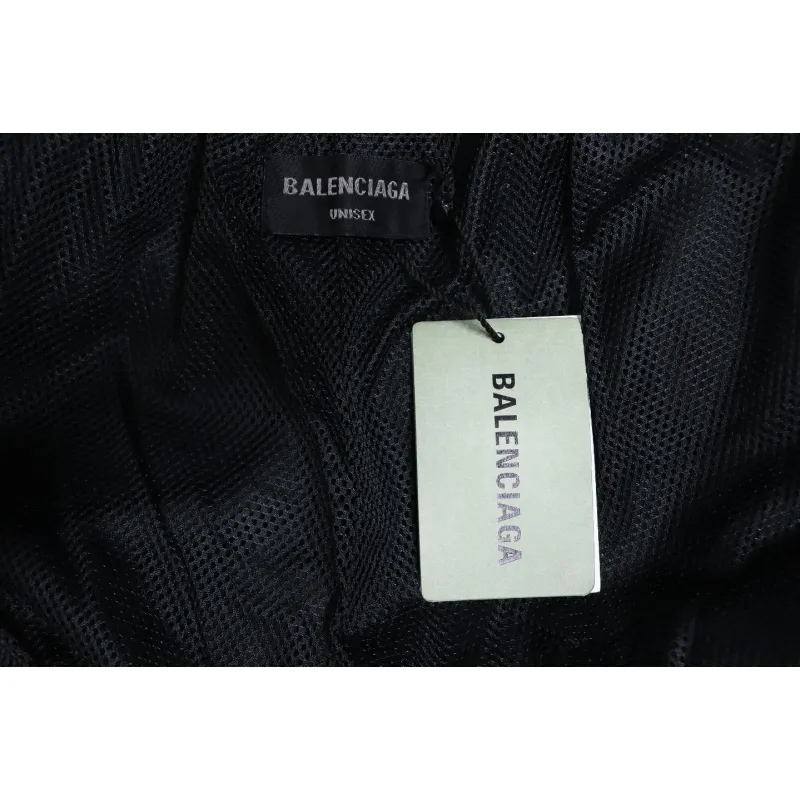 Balenciaga Blurred Lettering Print Tracksuit Jacket