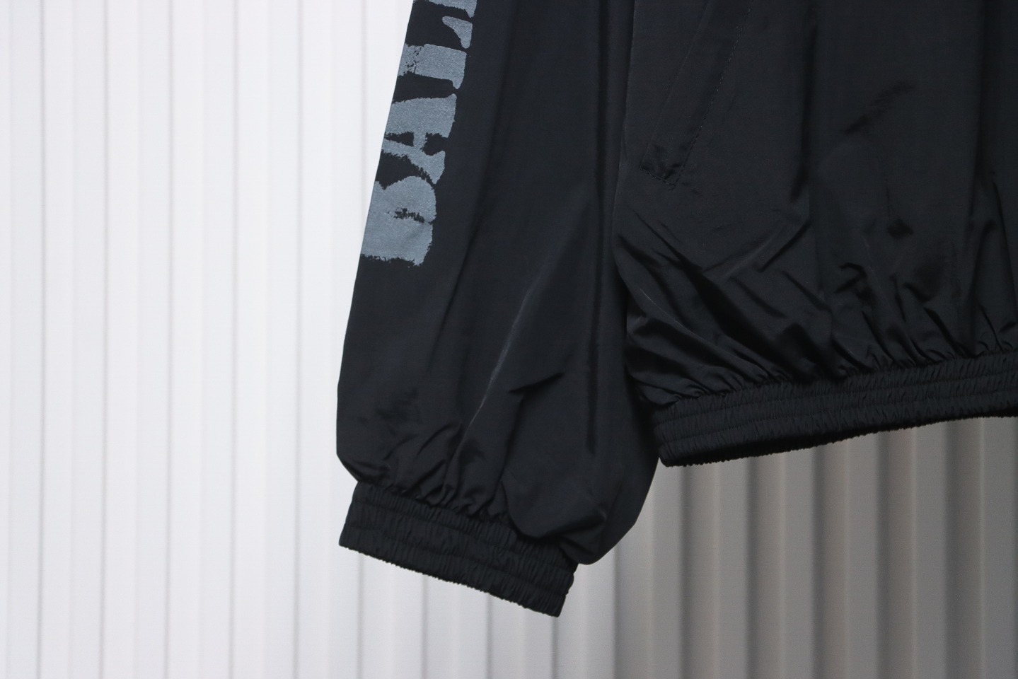 Balenciaga Blurred Lettering Print Tracksuit Jacket