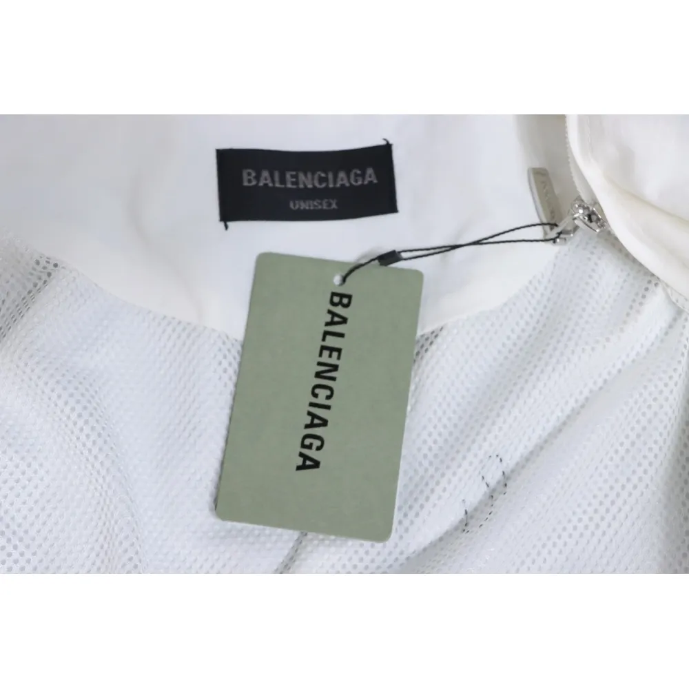 Balenciaga Catwalk 3B Red And White Splicing Sports Suit Jacket