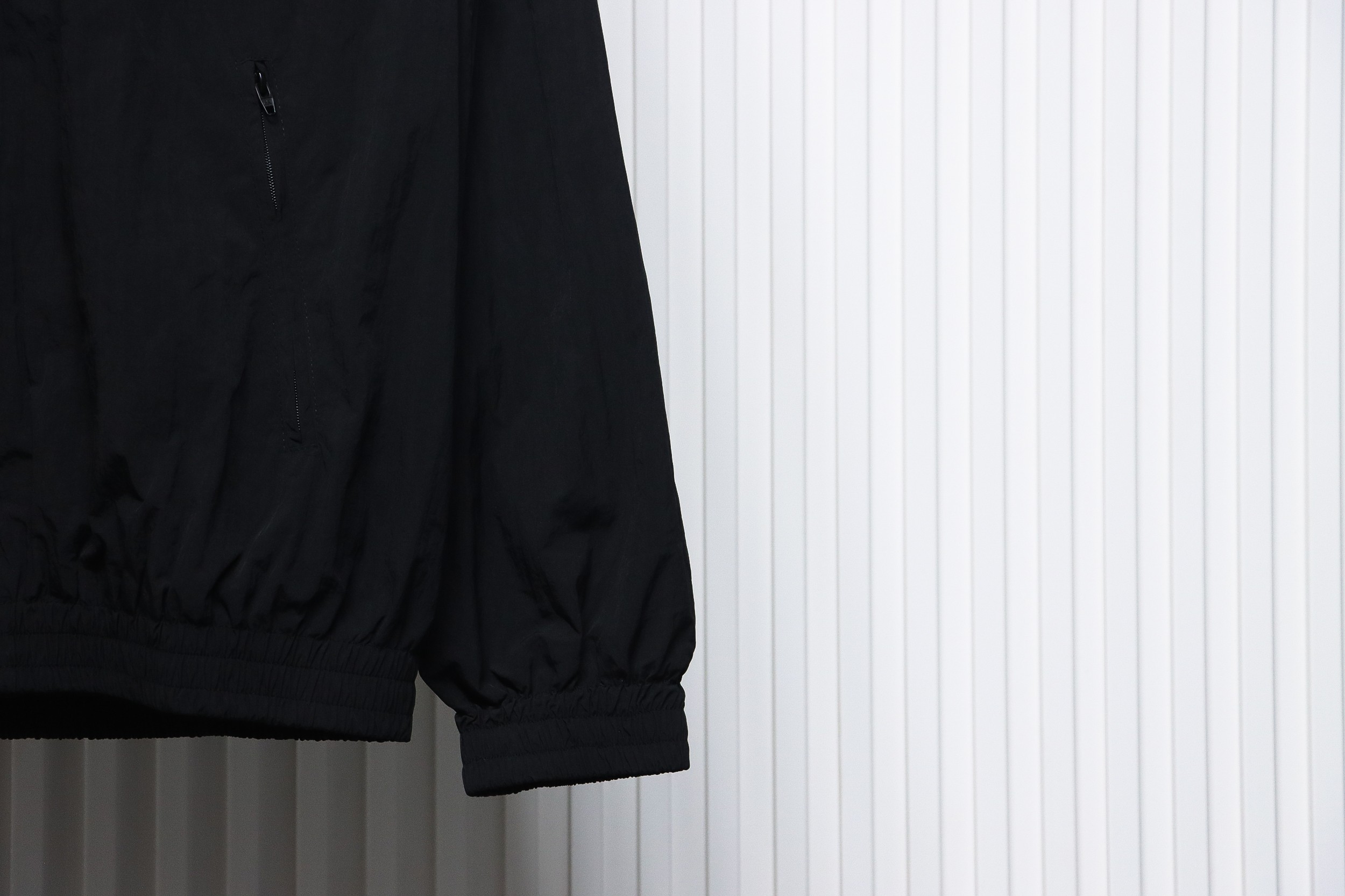 Balenciaga Catwalk Style 3B Embroidered All-Black Sports Suit Jacket