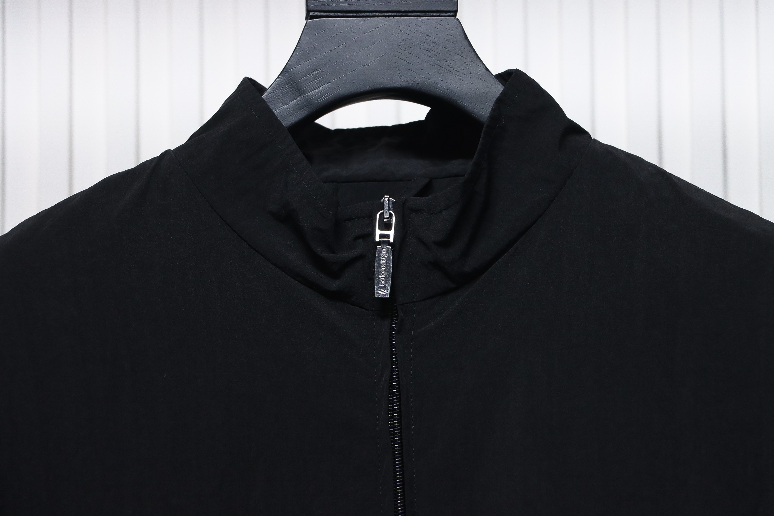 Balenciaga Catwalk Style 3B Embroidered All-Black Sports Suit Jacket