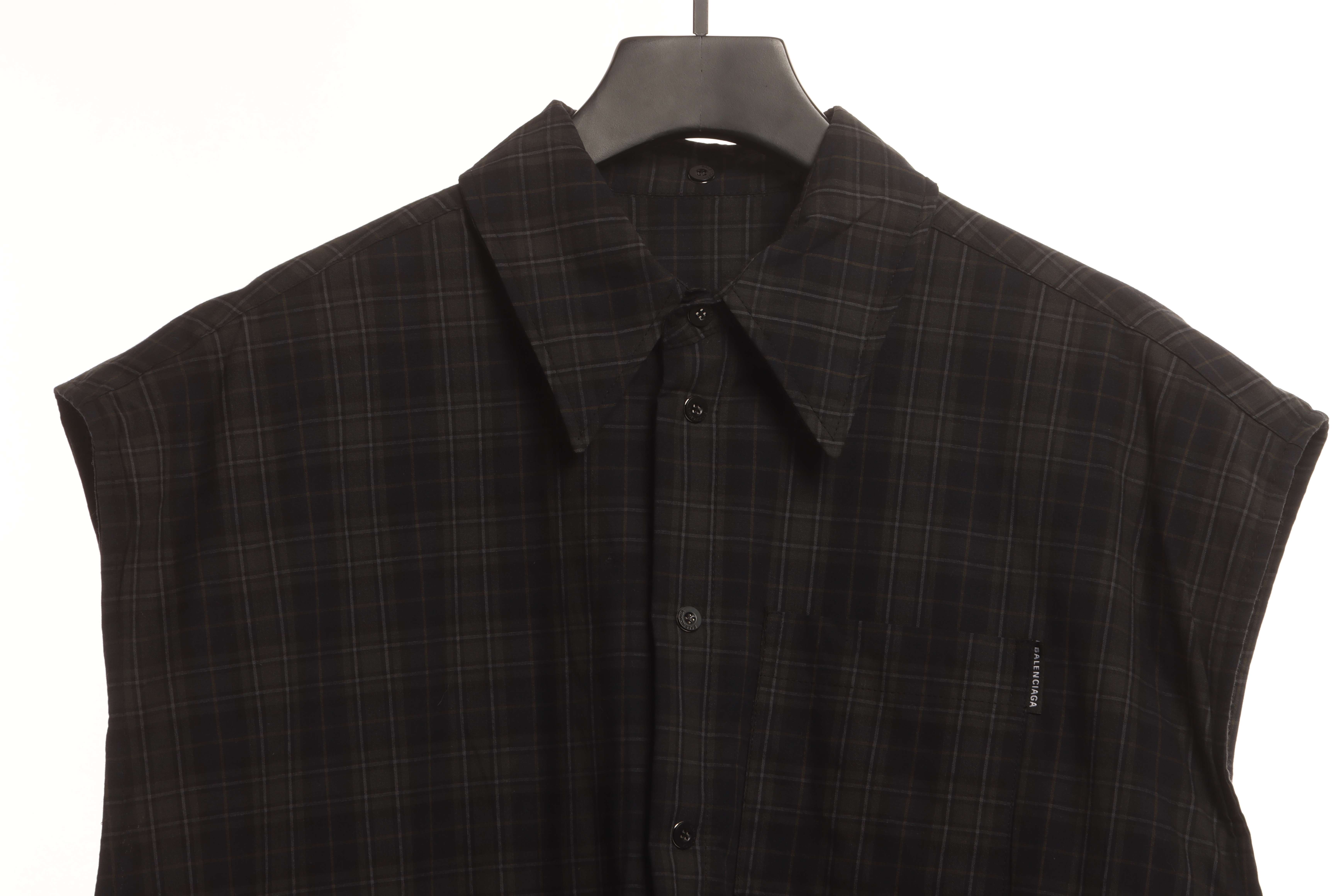 Balenciaga Check Detachable Jacket