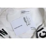 Balenciaga Chest Embroidered Denim Jacket White