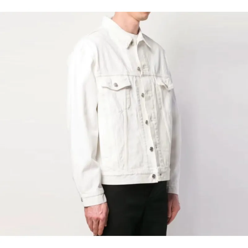 Balenciaga Classic Back Lettering Denim Jacket
