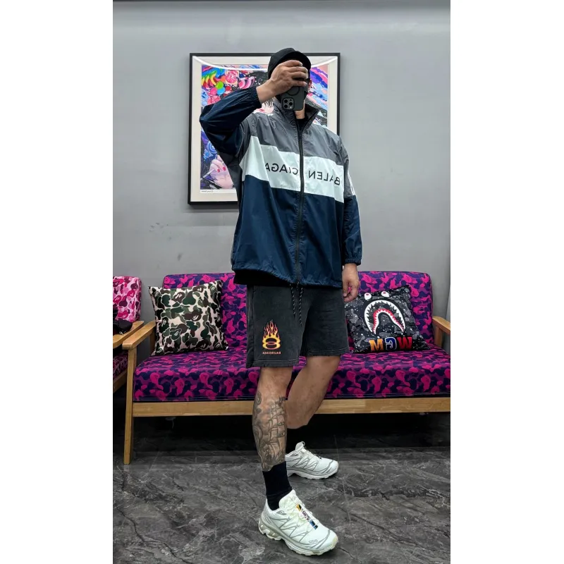 Balenciaga Classic Color Matching Skin Coat