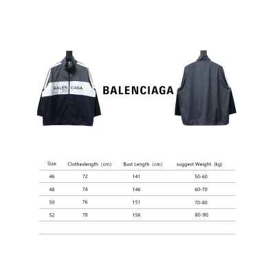 Balenciaga Classic Color Matching Skin Coat 02