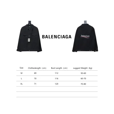 Balenciaga Classic Embroidered Cola Denim Jacket 02