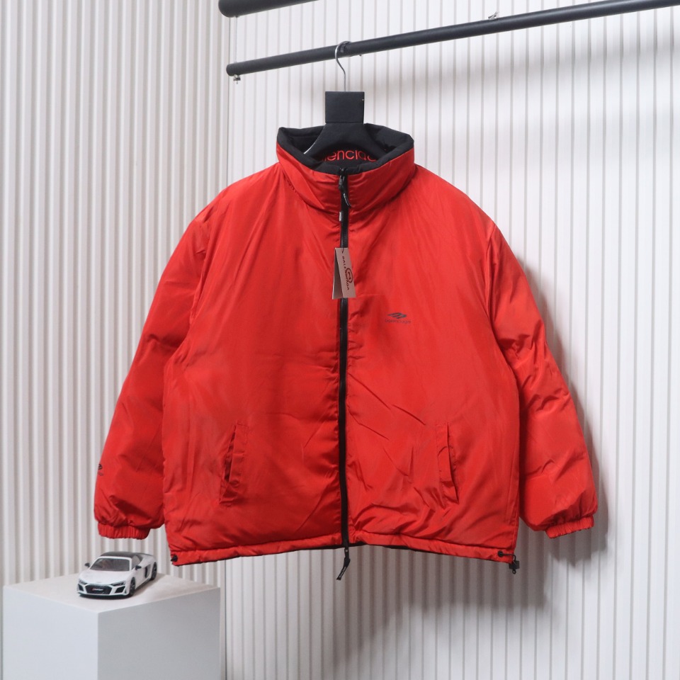 Balenciaga Cocoon Reversible Wide Turtleback Down Jacket