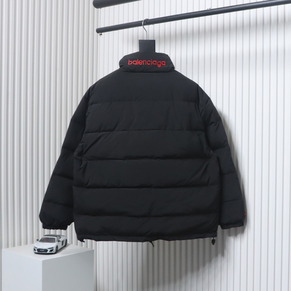 Balenciaga Cocoon Reversible Wide Turtleback Down Jacket