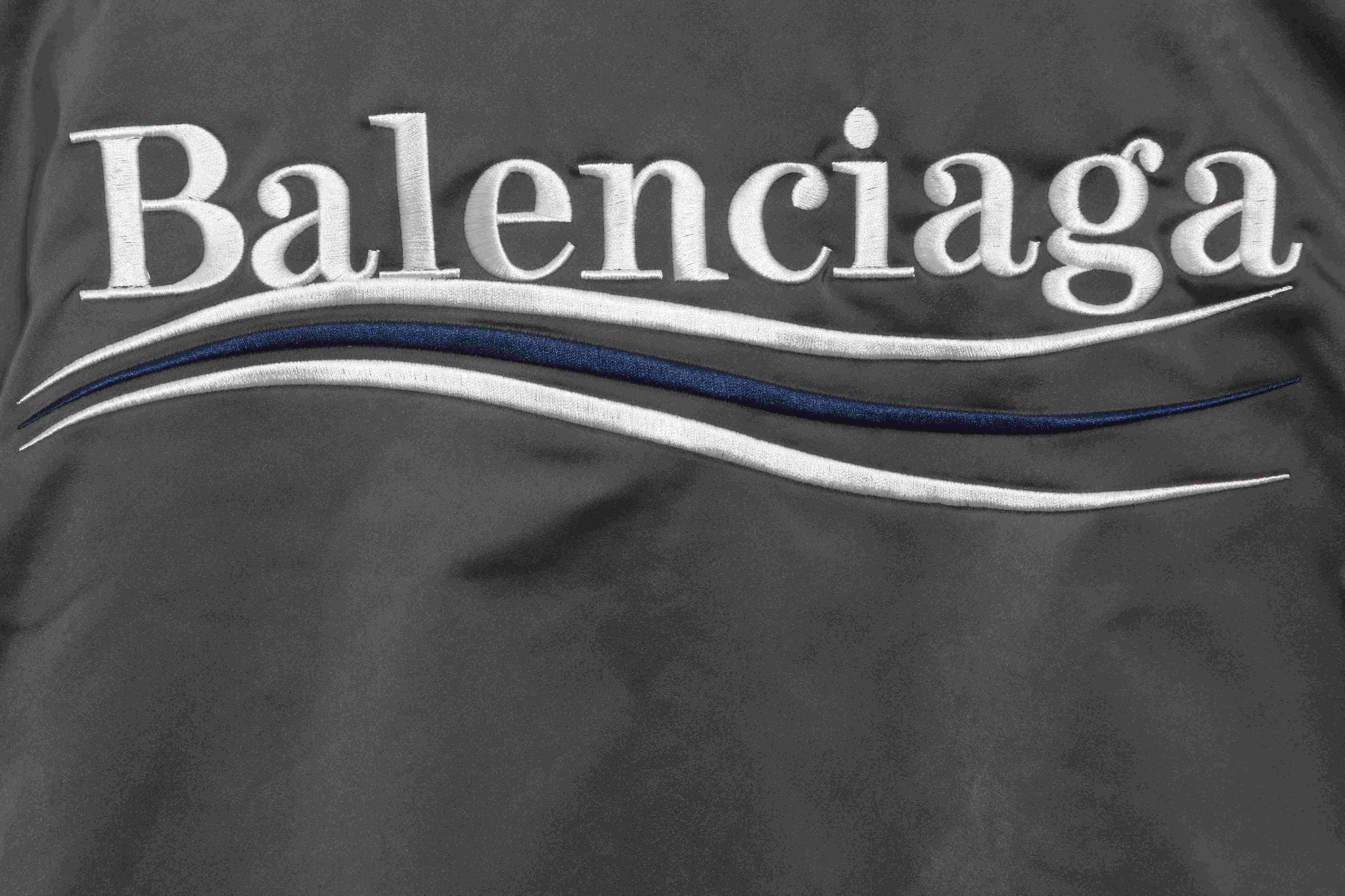 Balenciaga Coke Embroidered Cotton Coat