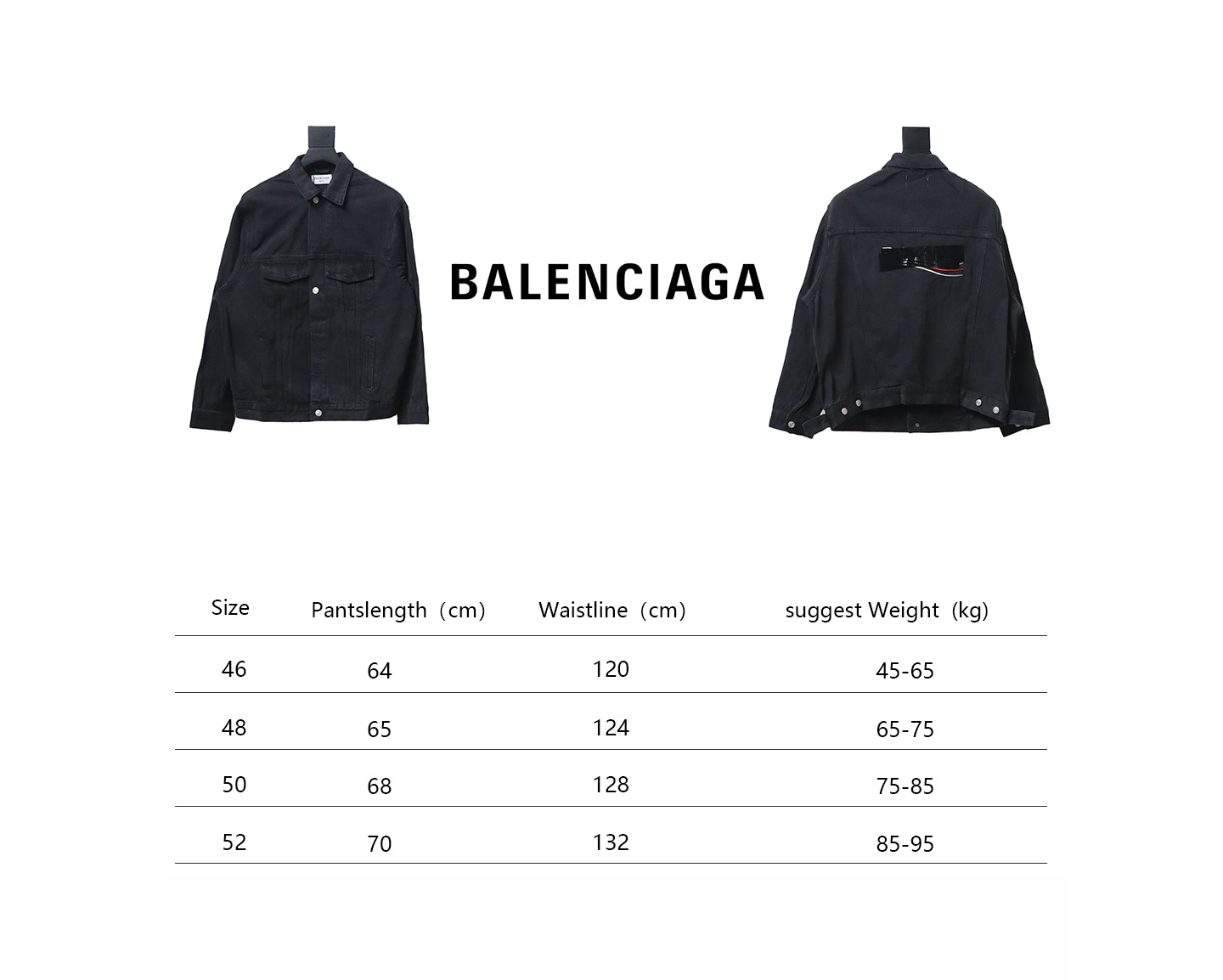Balenciaga Coke Embroidery And Laminated Letters Denim Jacket For Men and Women