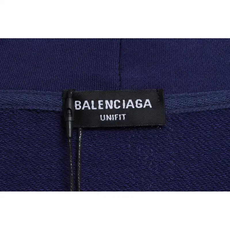 Balenciaga Coke Print Hoodie Dark Blue (Special Offer)