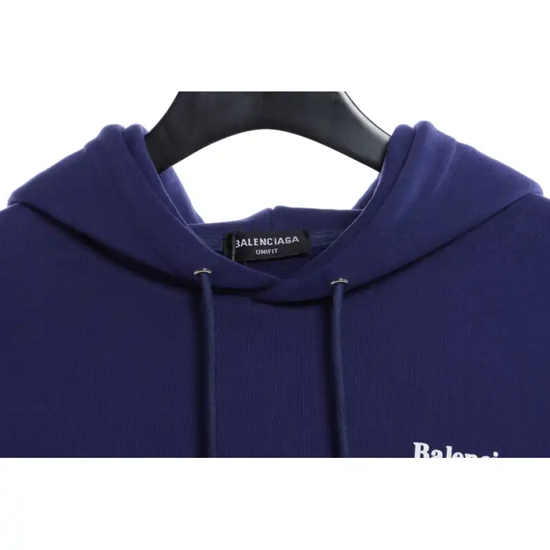 Balenciaga Coke Print Hoodie Dark Blue (Special Offer)