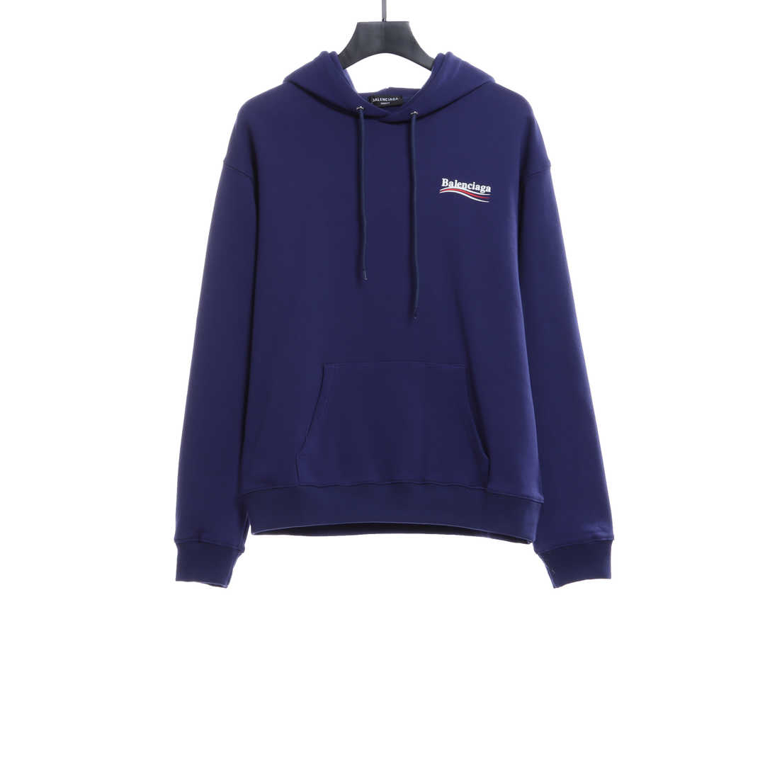 Balenciaga Coke Print Hoodie Dark Blue (Special Offer)
