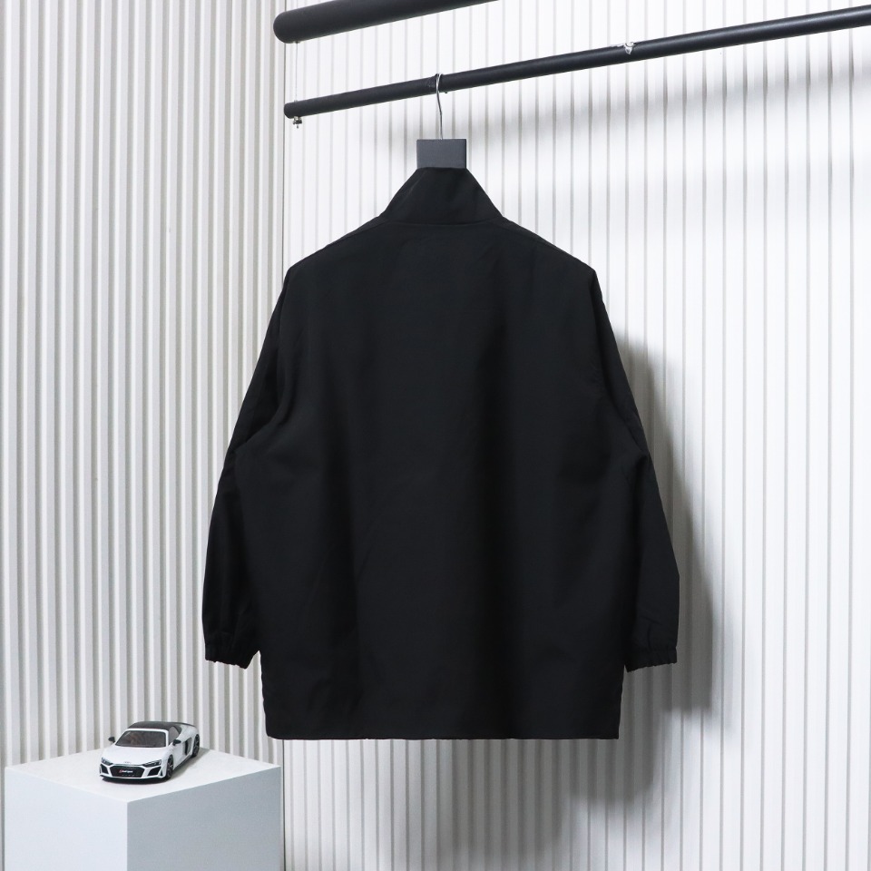 Balenciaga Color-Blocked Jacket Black