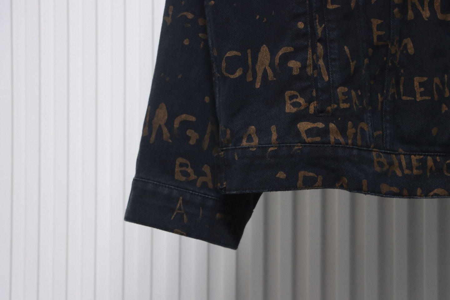 Balenciaga Color Printed Washed Suit Jacket