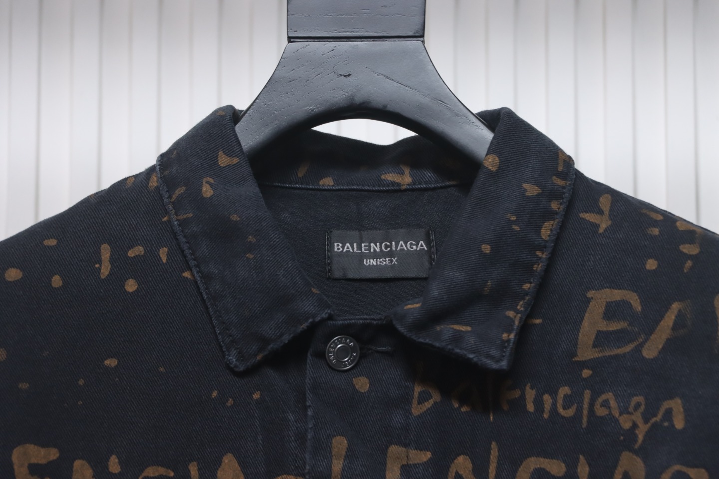 Balenciaga Color Printed Washed Suit Jacket