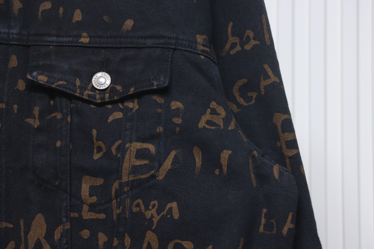 Balenciaga Color Printed Washed Suit Jacket