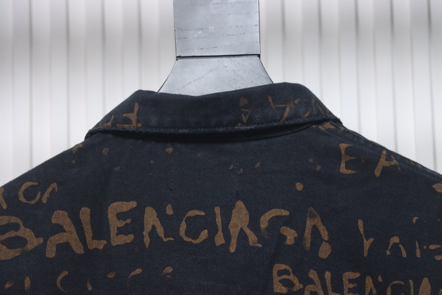 Balenciaga Color Printed Washed Suit Jacket