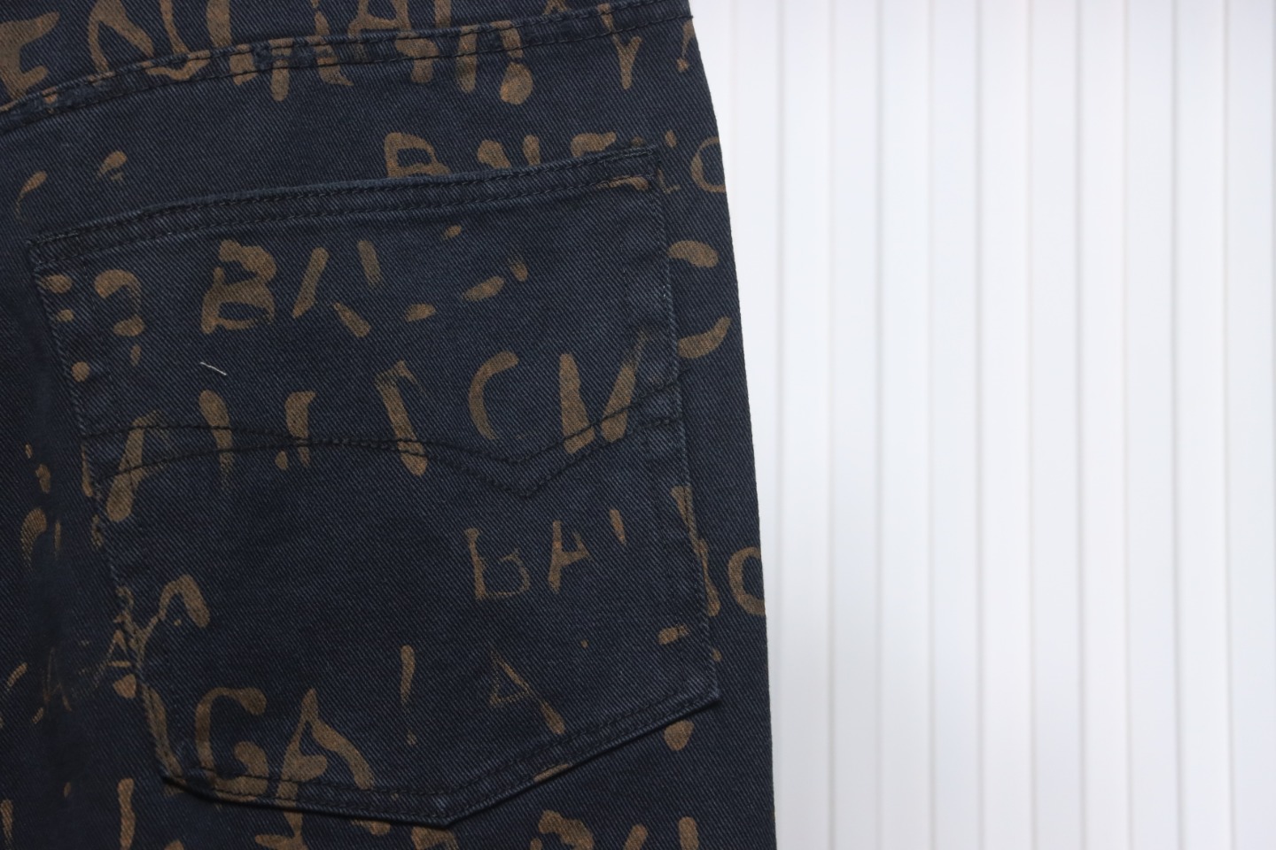 Balenciaga Color Printed Washed Trousers