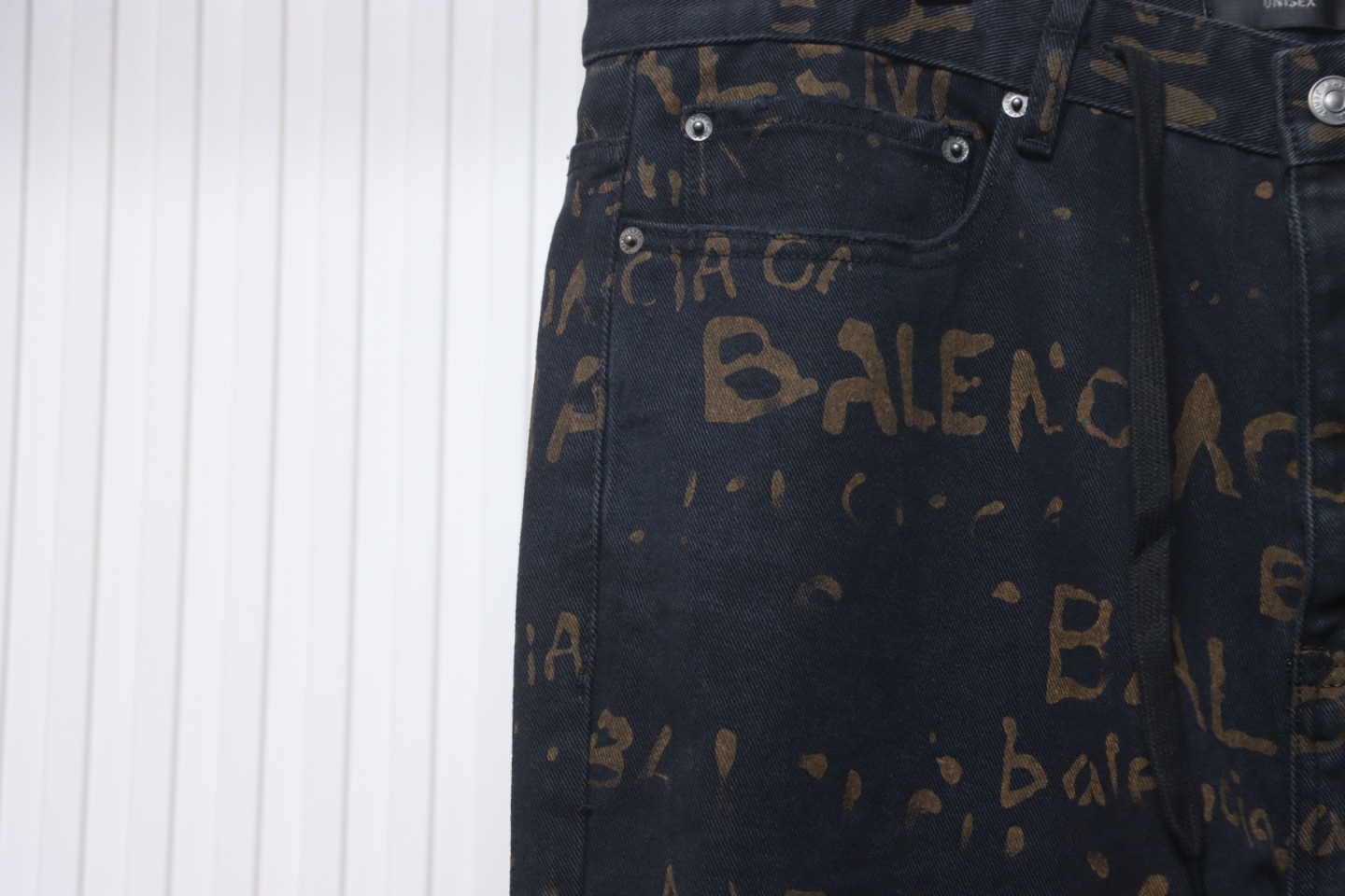 Balenciaga Color Printed Washed Trousers