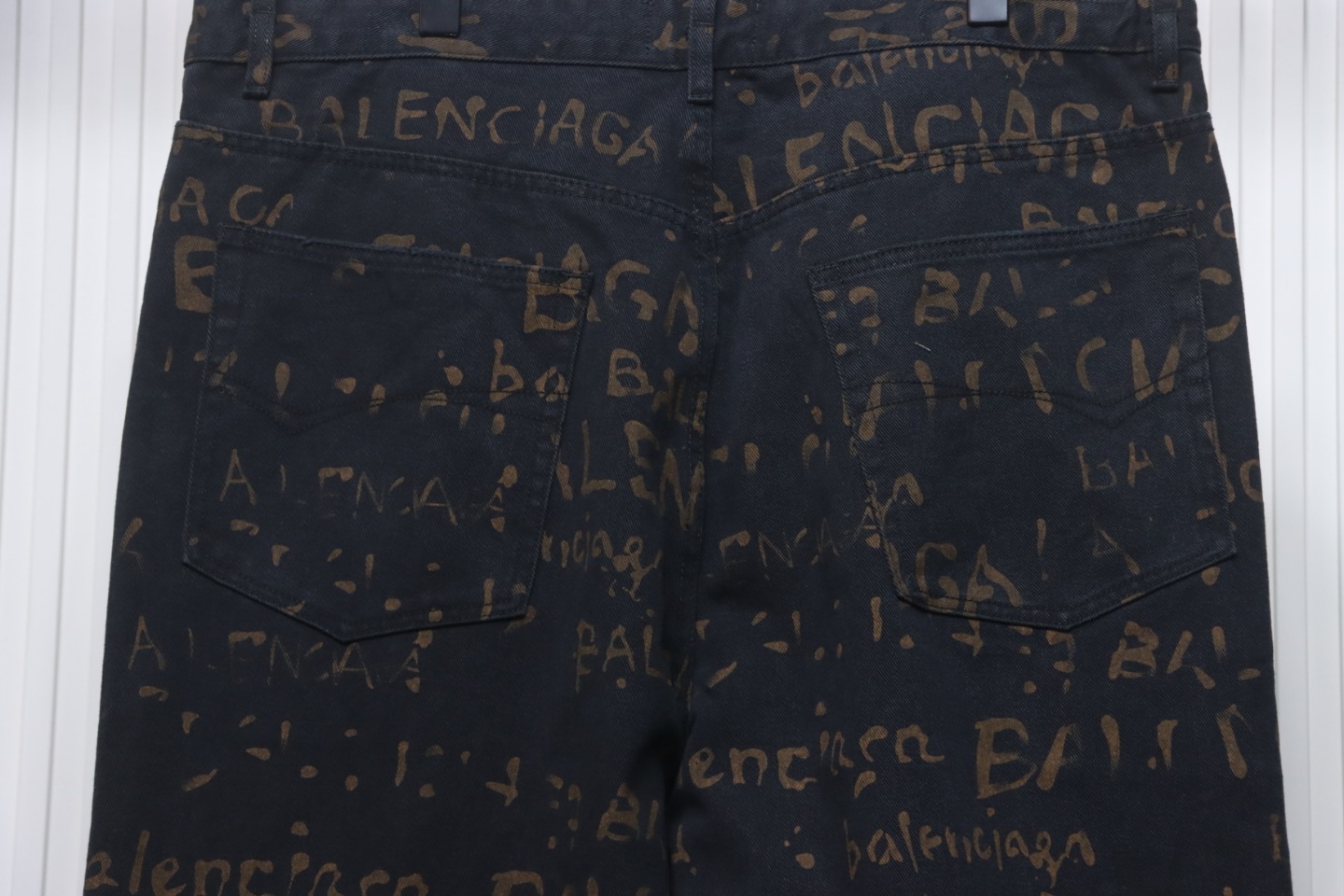 Balenciaga Color Printed Washed Trousers